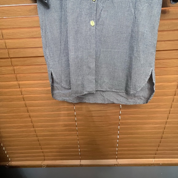 Vintage Metropolitan tunic plaid shirt size XL black/White - Picture 3 of 7